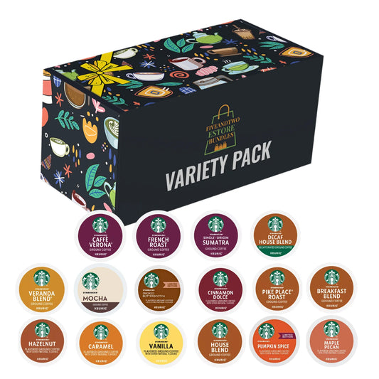 16ct K-Cups Variety Pack | Includes Starbucks Medium & Dark Roast, Flavored Coffee Pods& Mocha K Cups| Wide Variety Coffee Pods for Keurig, Excellent Gift for Coffee Lovers